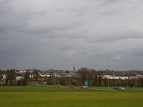 Chantepie vue par le Sud, depuis la vallée du Blosne