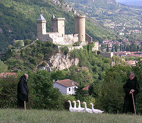 Vue du château de Foix