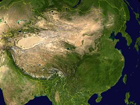 carte : Géographie de la Chine