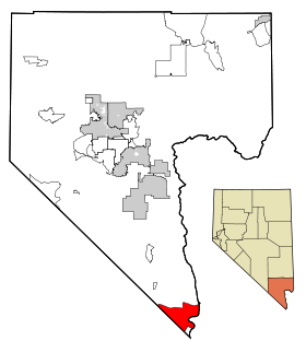 Clark County Nevada Incorporated Areas Laughlin highlighted.svg