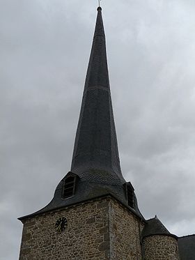 Clocher de l'église St Pierre de Québriac