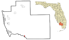 Collier County Florida Incorporated and Unincorporated areas Everglades Highlighted.svg