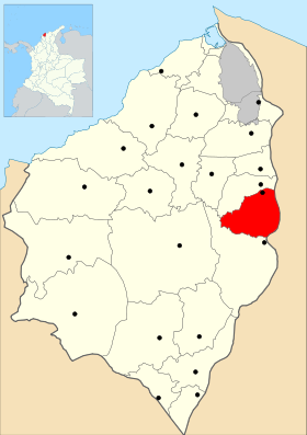 Carte de Palmar de Varela