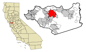 Contra Costa County California Incorporated and Unincorporated areas Concord Highlighted.svg