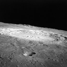 Cratère vu par Apollo 12