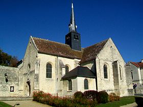 L'église Saint-Gervais à Courteil.