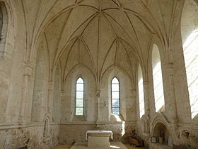 Intérieur de la chapelle de la Vraie Croix.