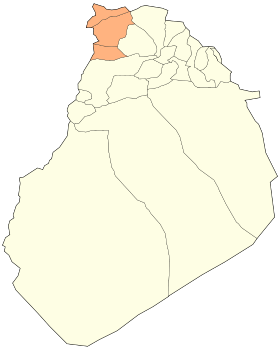 Localisation de la daïra dans la wilaya d'El Bayadh