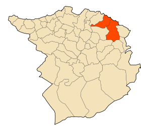 Localisation de la daïra dans la Wilaya de Tlemcen
