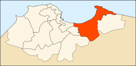 Localisation de la daïra dans la Wilaya d'Alger