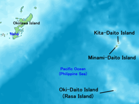 L'archipel Daitō à l'est d'Okinawa Hontō