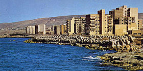 Le front de mer de Derna.