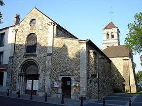 Façade de l'église Notre-Dame de Deuil-la-Barre