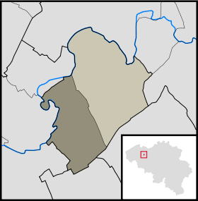Localisation de Deurle au sein de Laethem-Saint-Martin