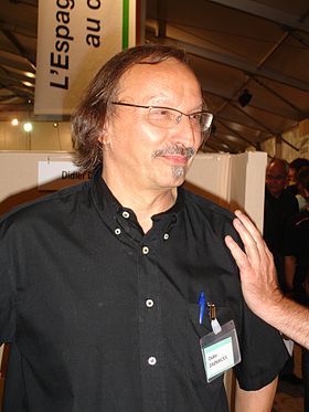 Didier Daeninckx à la Fête de l'Humanité en 2006
