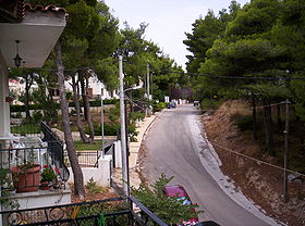 Un quartier de la ville de Dionysos.