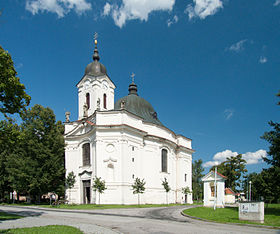 L'église de Dobrá Voda u Českých Budějovic.