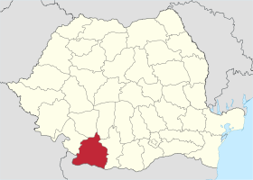Localisation du județ au sein de la Roumanie