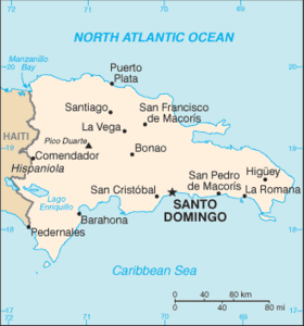 carte : Géographie de la République dominicaine