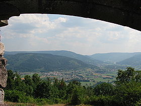 Vue de la commune depuis le Saint-Mont