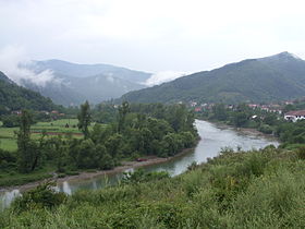 La Drina dans la municipalité de Foča-Ustikolina