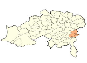 Localisation de la daïra dans la Wilaya de Batna