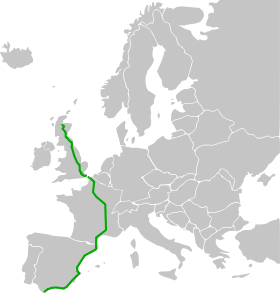 Itinéraire de la route européenne 15