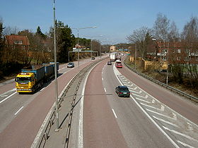 La E18 près de Västerås en Suède