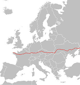 Itinéraire de la route européenne 50
