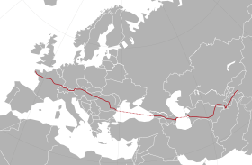 Itinéraire de la route européenne 60