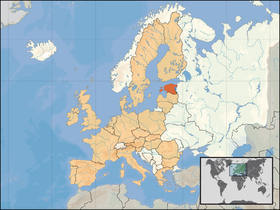 carte : Géographie de l'Estonie