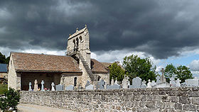Eglise du Fau et son clocher peigne