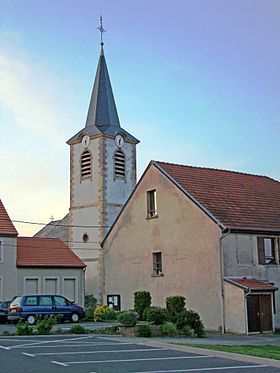 L'église de Guenviller.