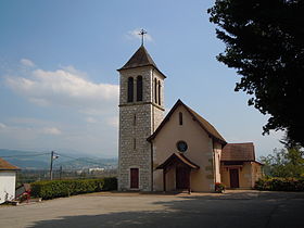 Vue de l'église de Granieu