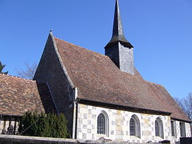 Église de Saint-Aubin-sur-Risle, commune d'Ajou