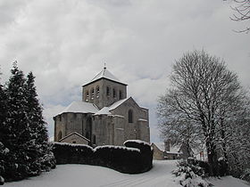 L'église sous la neige