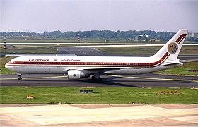 Le Boeing 767 SU-GAP en 1992, 7 ans avant l'accident