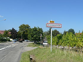 Entrée du village d'Eichhoffen.