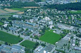 Vue aérienne de Dübendorf