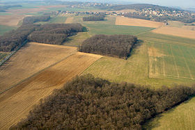 Vue aérienne du village