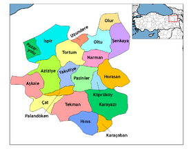 Districts de la province de Erzurum