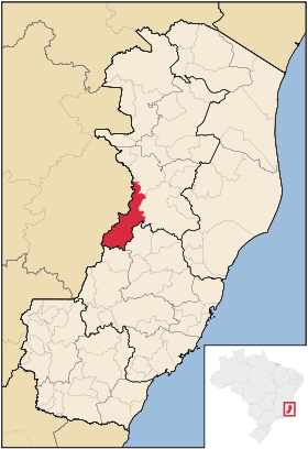 Localisation de Baixo Guandu sur une carte