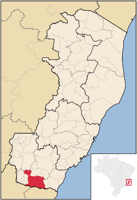 Localisation de Mimoso do Sul sur une carte