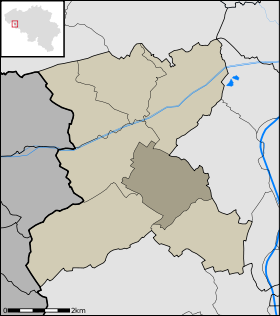 Localisation d'Estaimbourg au sein d'Estaimpuis