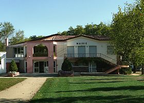 La mairie d'Eugénie-les-Bains