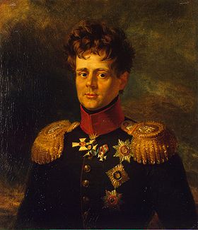 George Dawe dépeint Eugène de Wurtemberg, galerie militaire de l'Hermitage