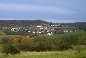 vue générale du village d'Eulmont.