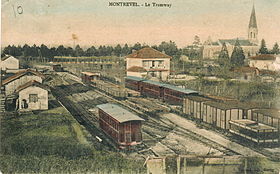 L'ancienne gare de Montrevel-en-Bresse, dédiée un temps, aux tramways de l'Ain