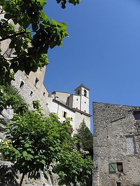 Village perché et église de Figanières