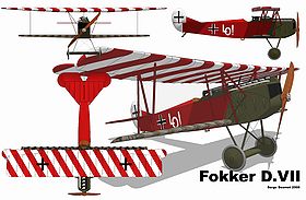 Fokker D. VII 3 vues.jpg